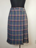 Vintage Talbots Irish Linen Plaid Skirt