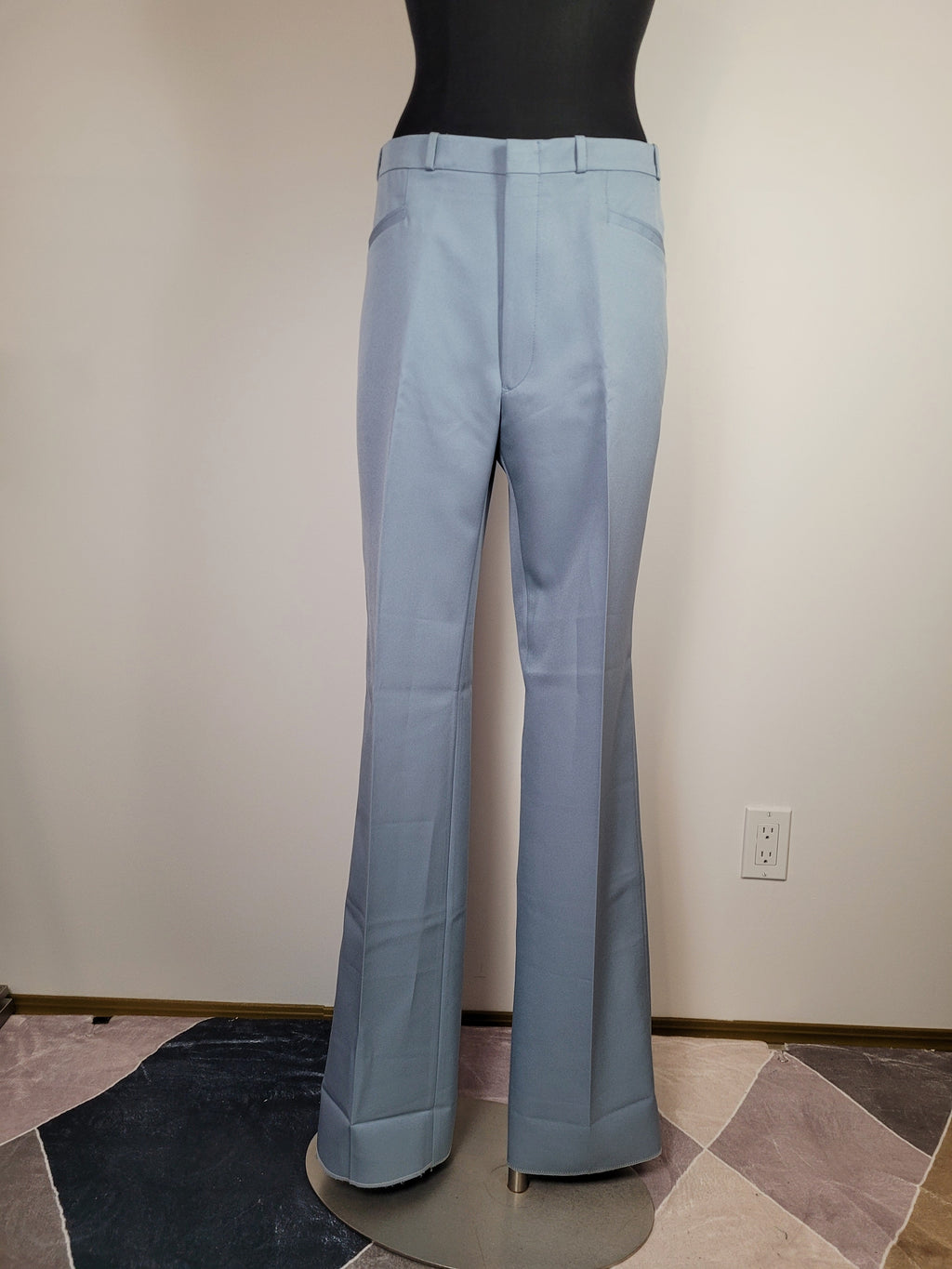 Deadstock Vintage 70s Blue Slacks
