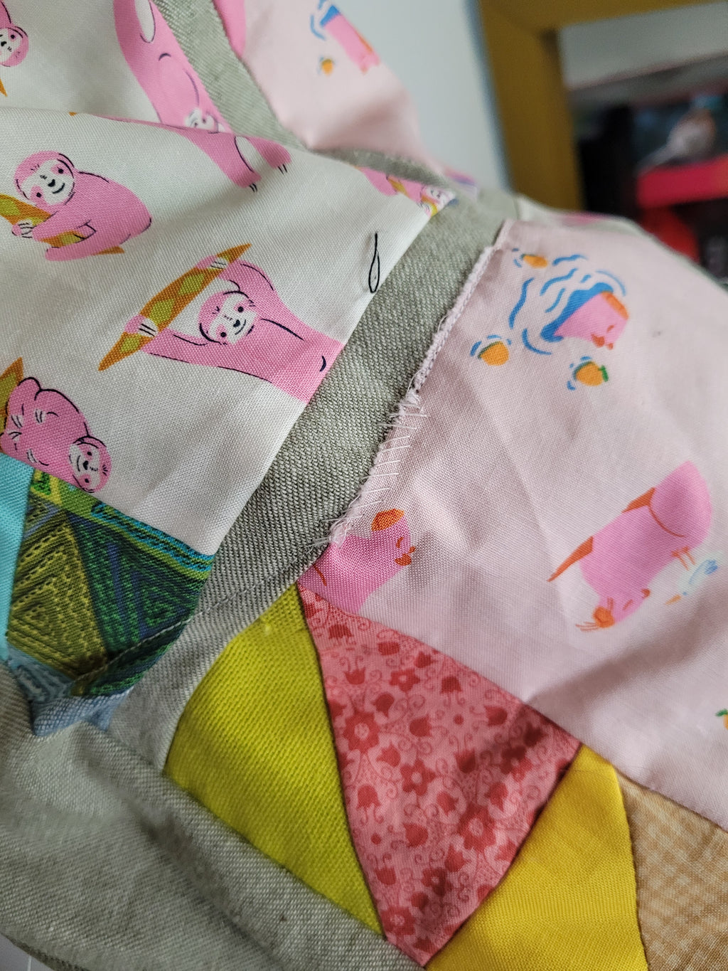 Hand Made Patchwork Tote Bag