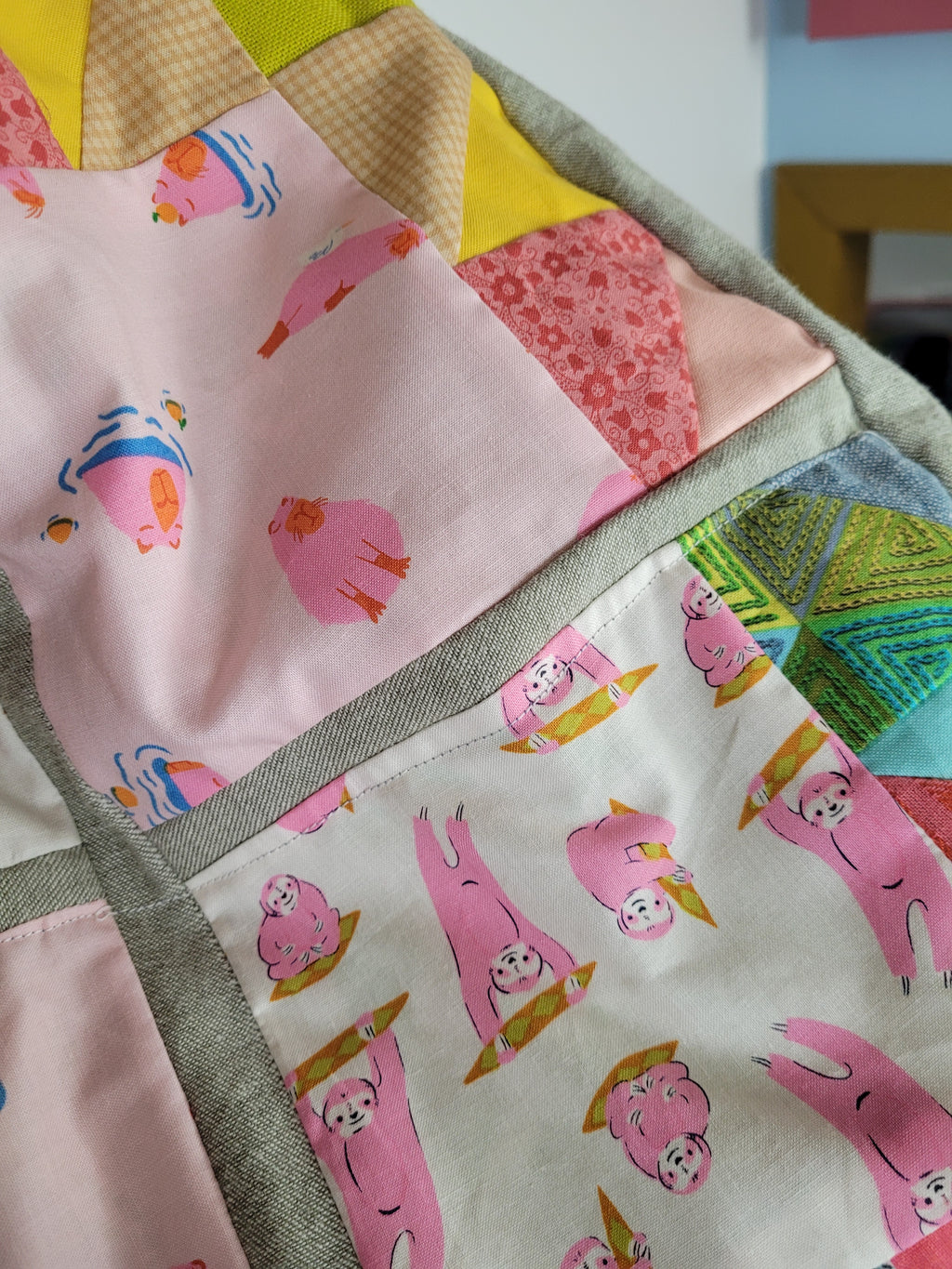 Hand Made Patchwork Tote Bag