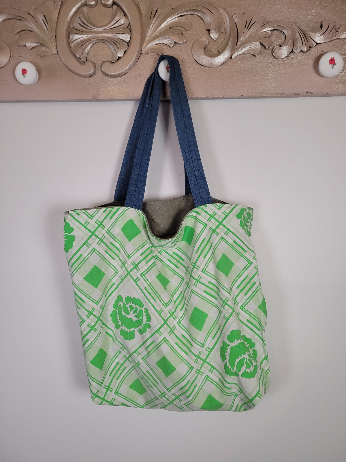 Hand Made Patchwork Tote Bag