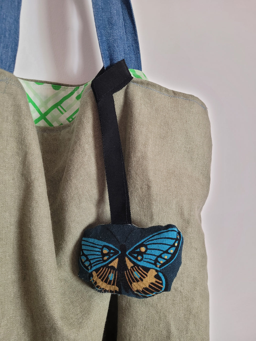 Handmade Cotton Linen Bag Charm