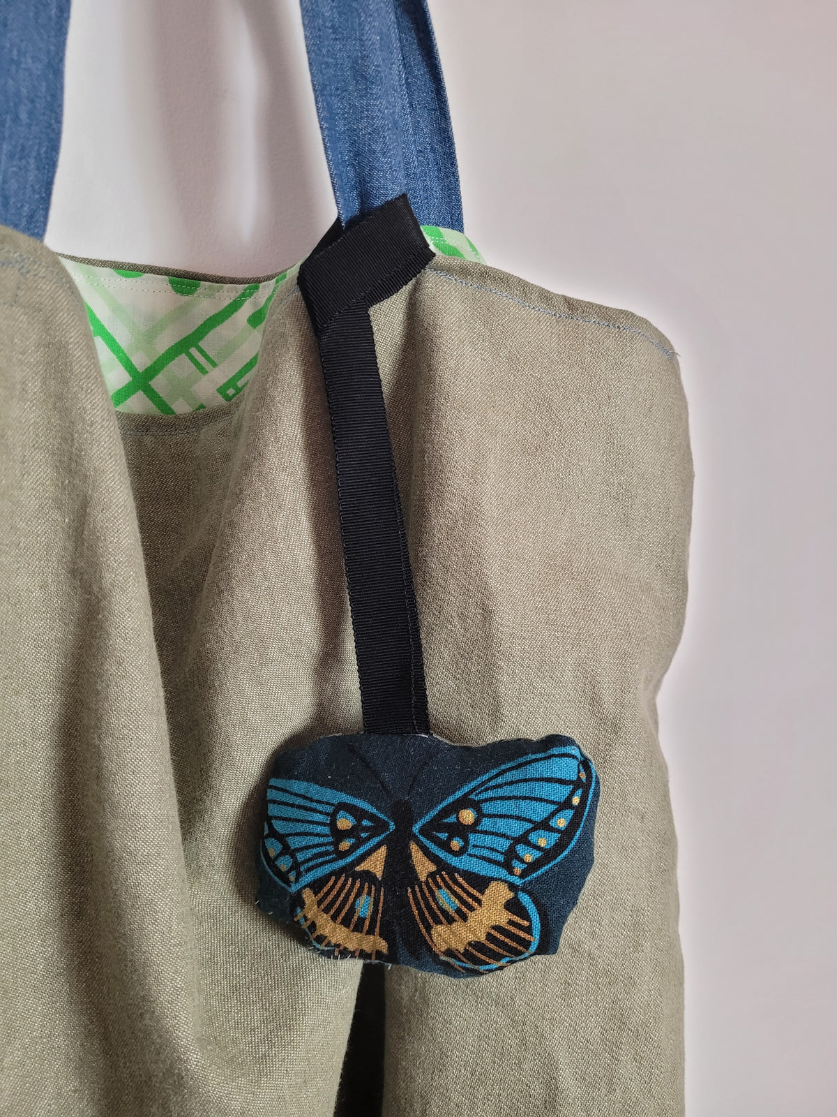 Handmade Cotton Linen Bag Charm