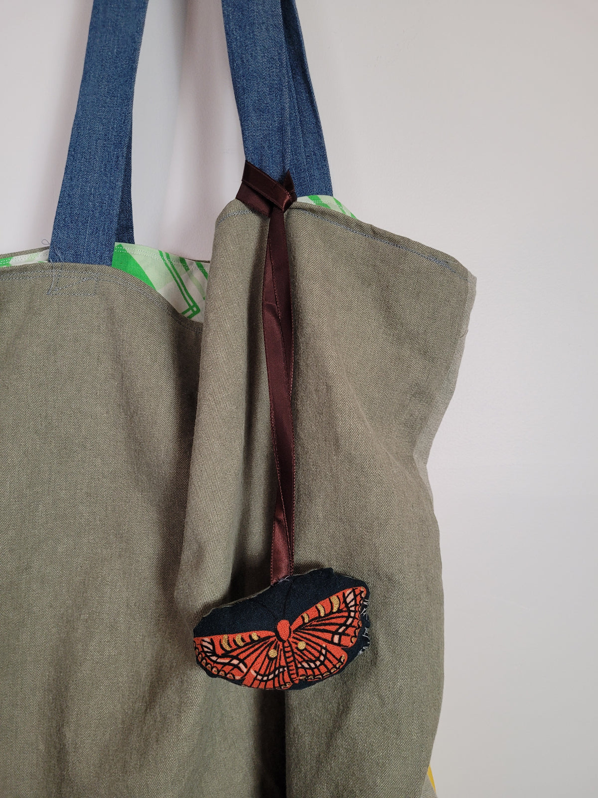 Handmade Cotton Linen Bag Charm