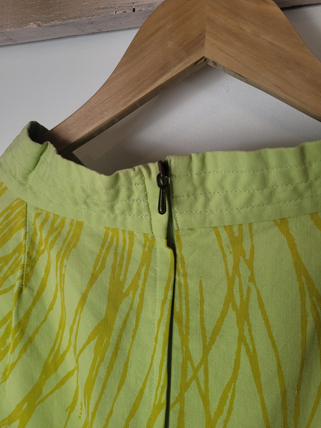60s Green Vuokko Screen Printed Mini Dress