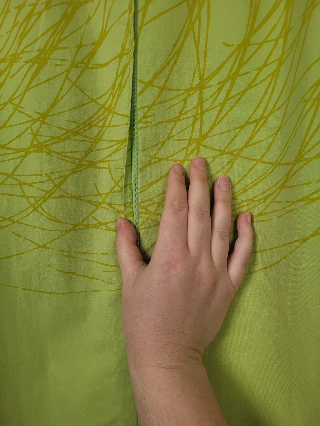 60s Green Vuokko Screen Printed Mini Dress