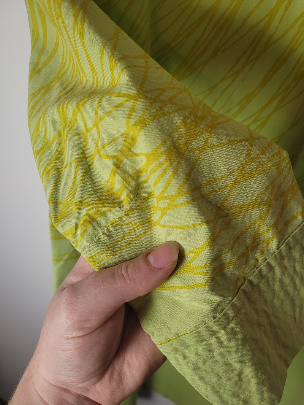 60s Green Vuokko Screen Printed Mini Dress