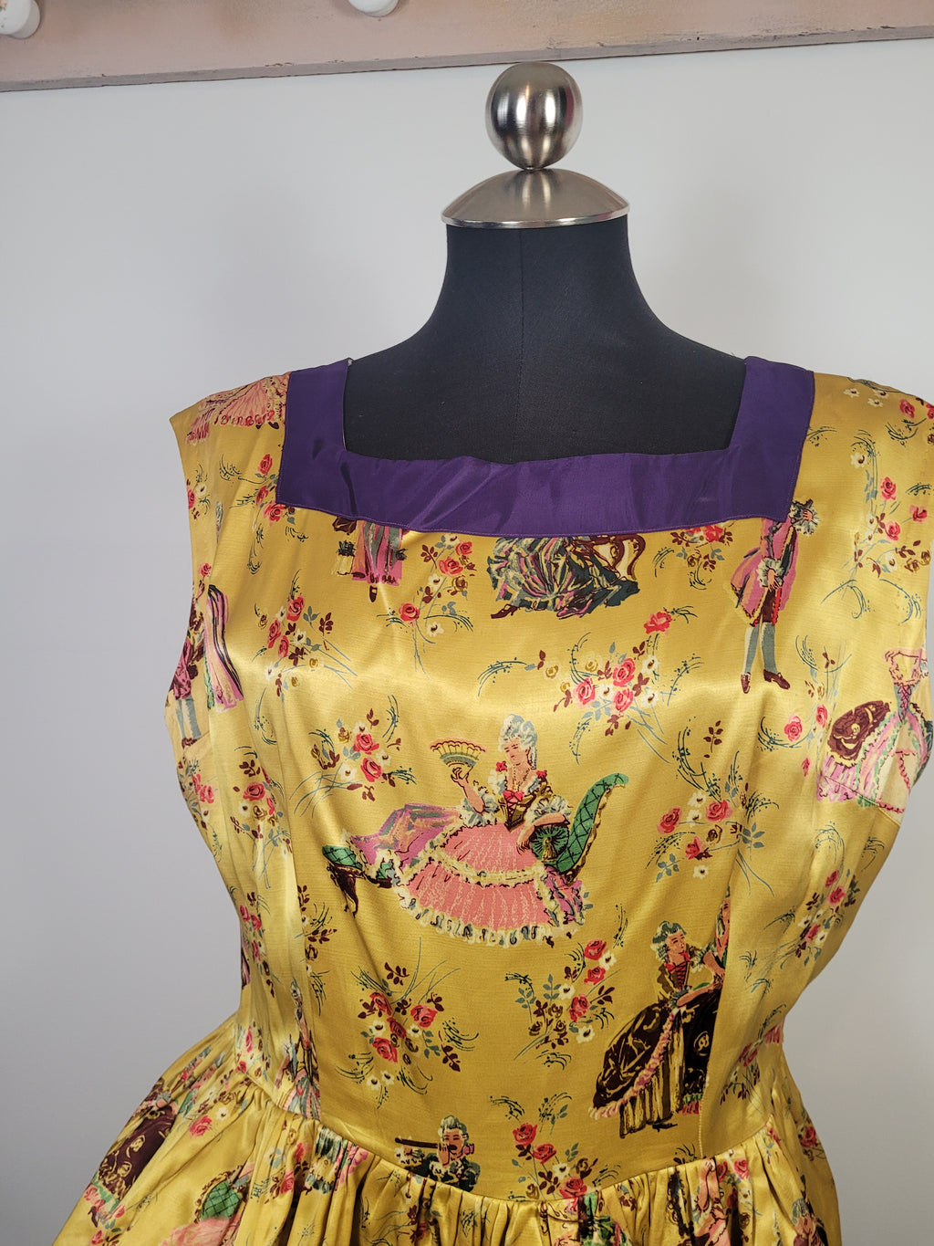 Handmade Vintage Satin Romantics Tunic Dress