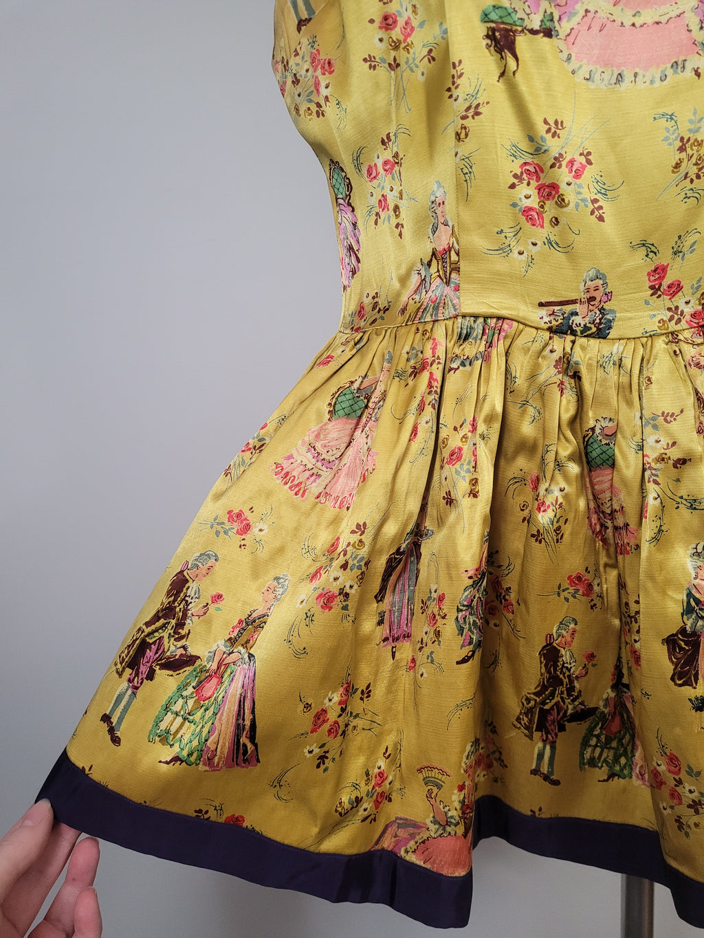 Handmade Vintage Satin Romantics Tunic Dress