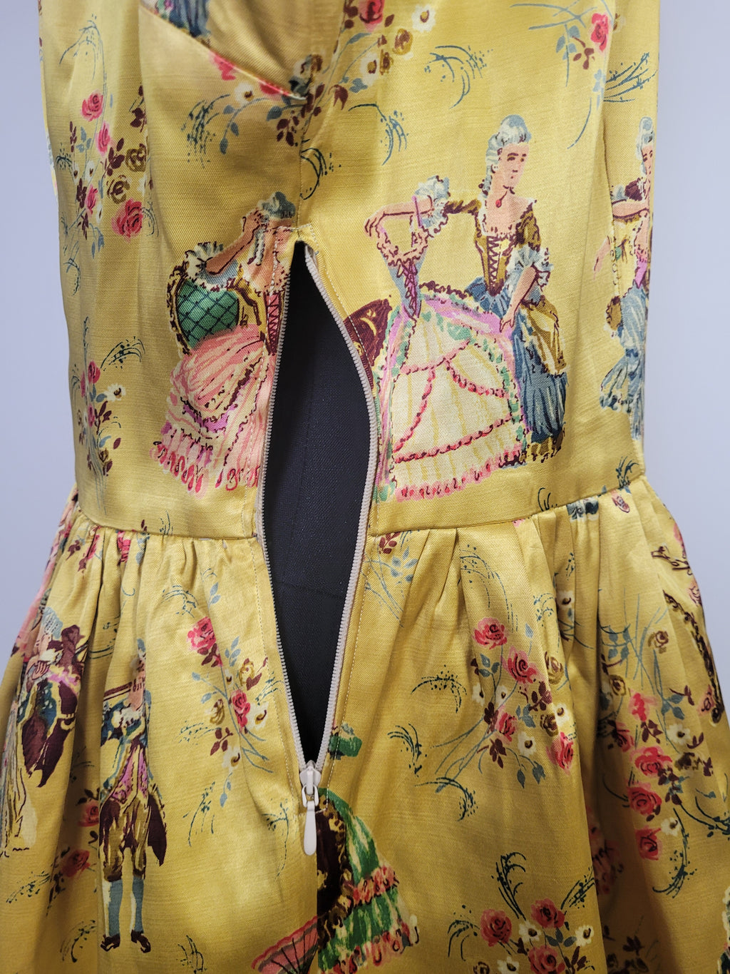 Handmade Vintage Satin Romantics Tunic Dress