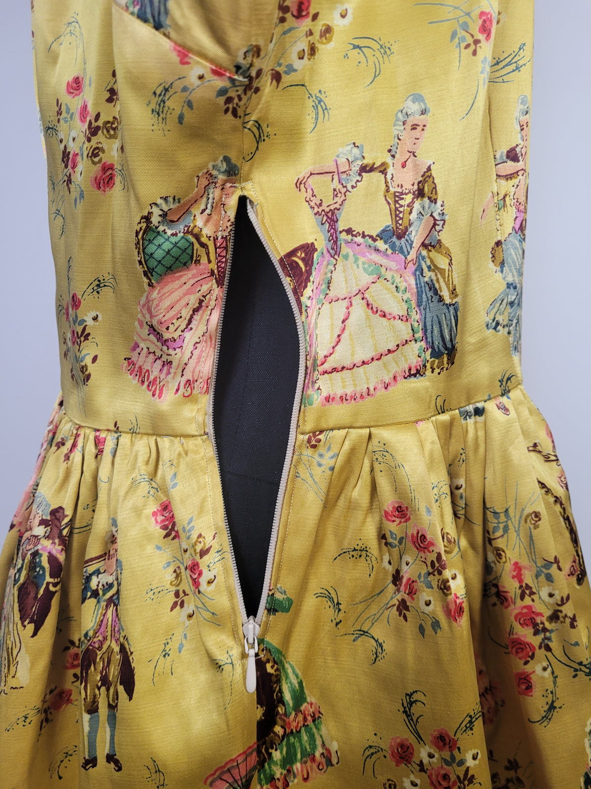 Handmade Vintage Satin Romantics Tunic Dress
