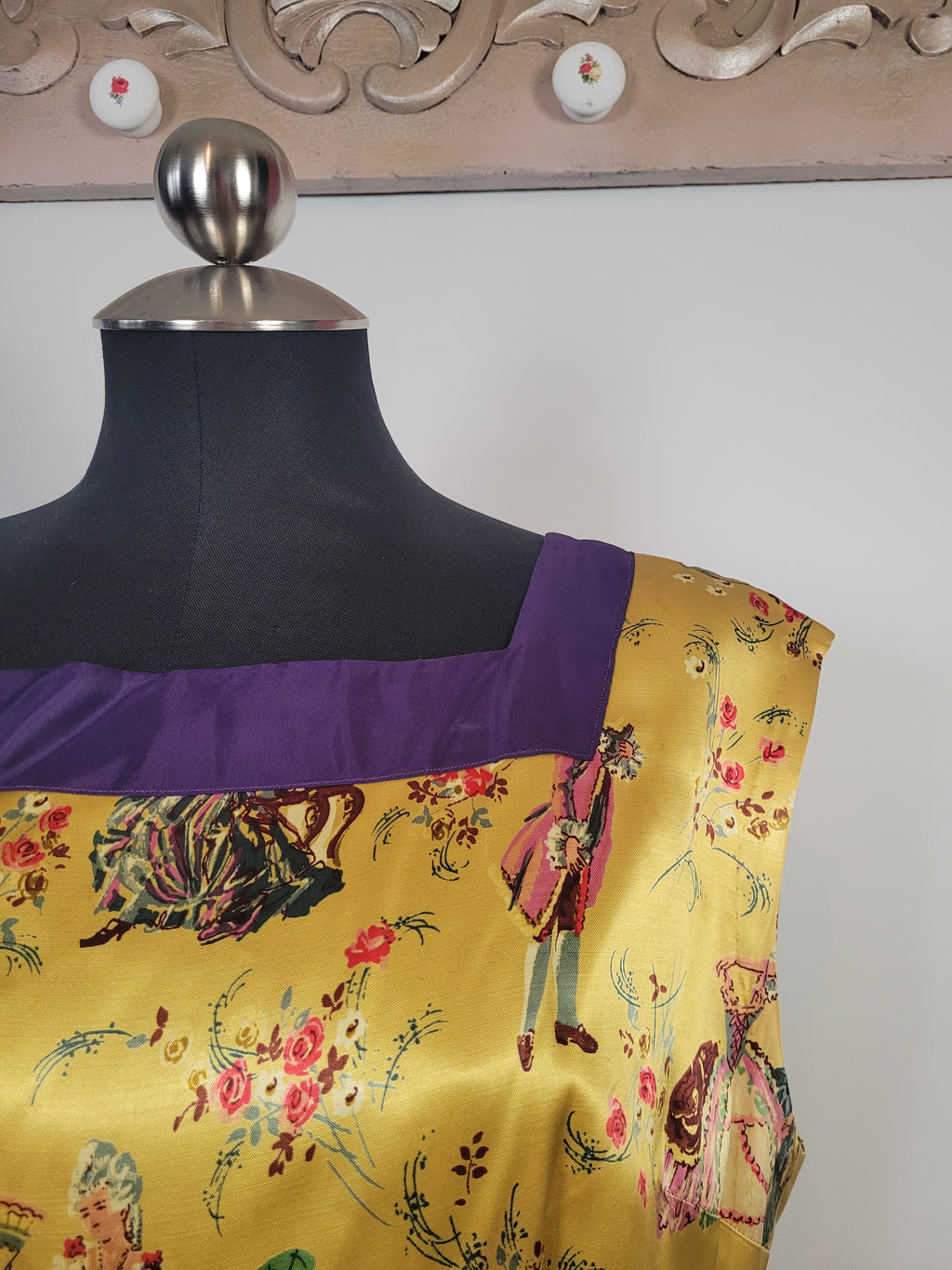 Handmade Vintage Satin Romantics Tunic Dress