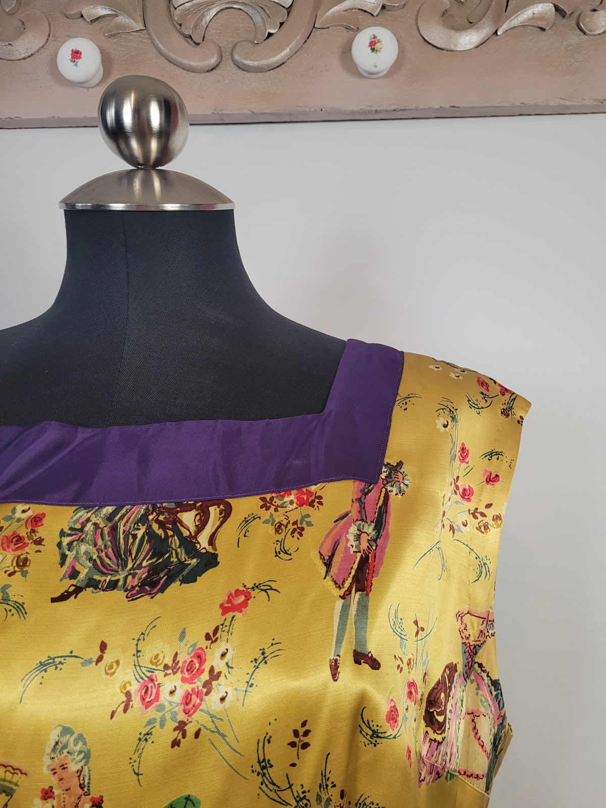 Handmade Vintage Satin Romantics Tunic Dress