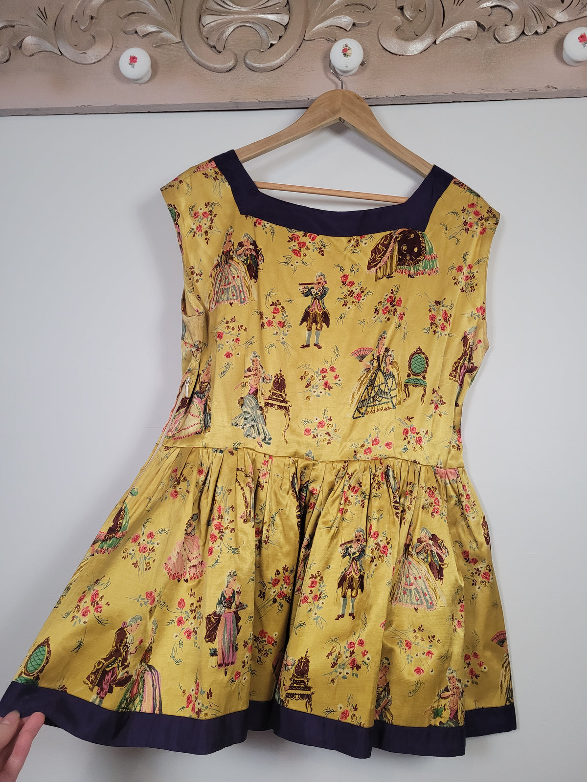 Handmade Vintage Satin Romantics Tunic Dress