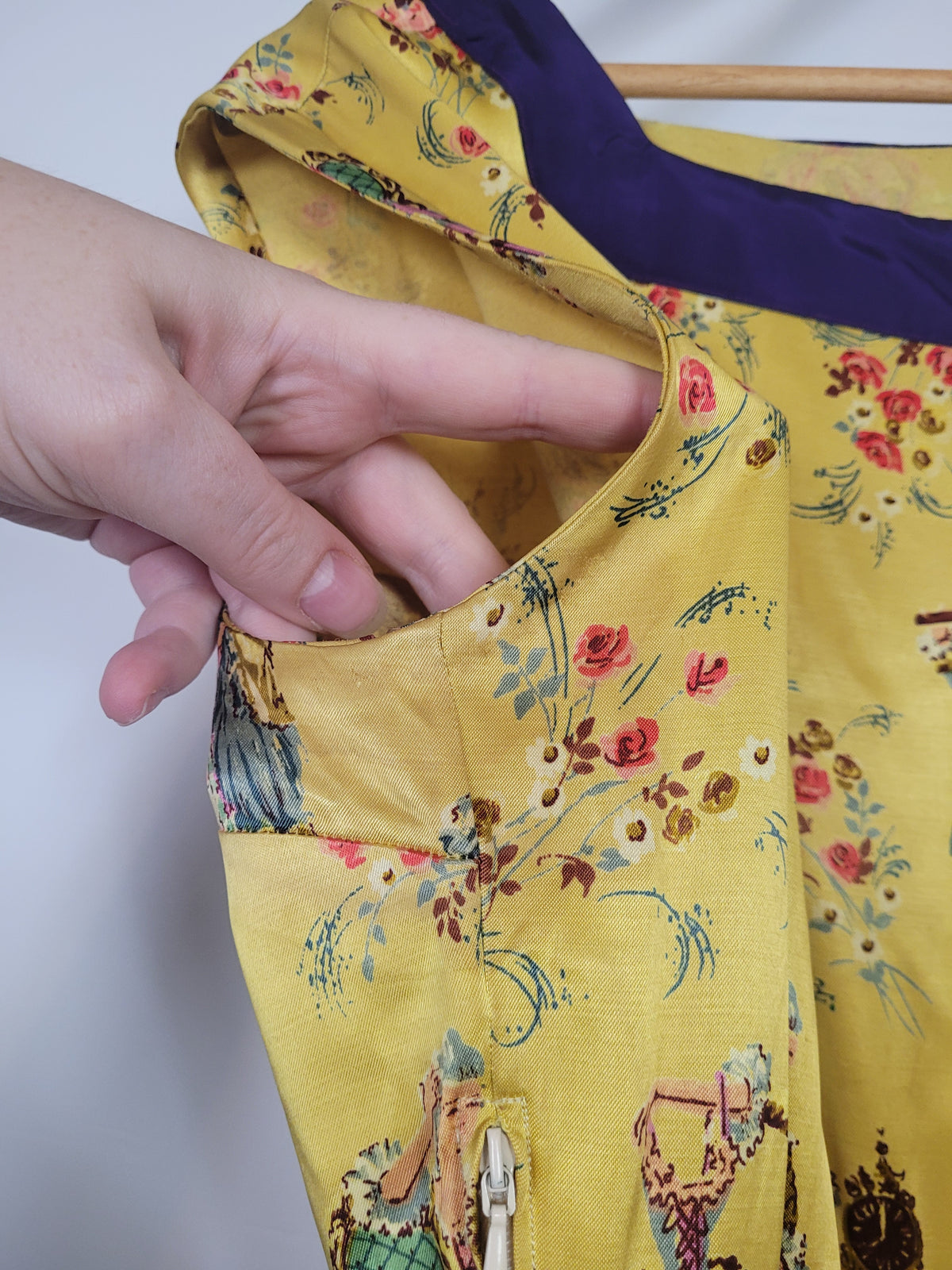 Handmade Vintage Satin Romantics Tunic Dress