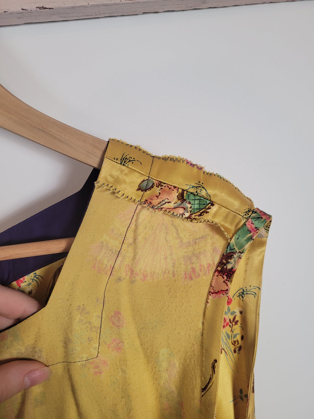 Handmade Vintage Satin Romantics Tunic Dress