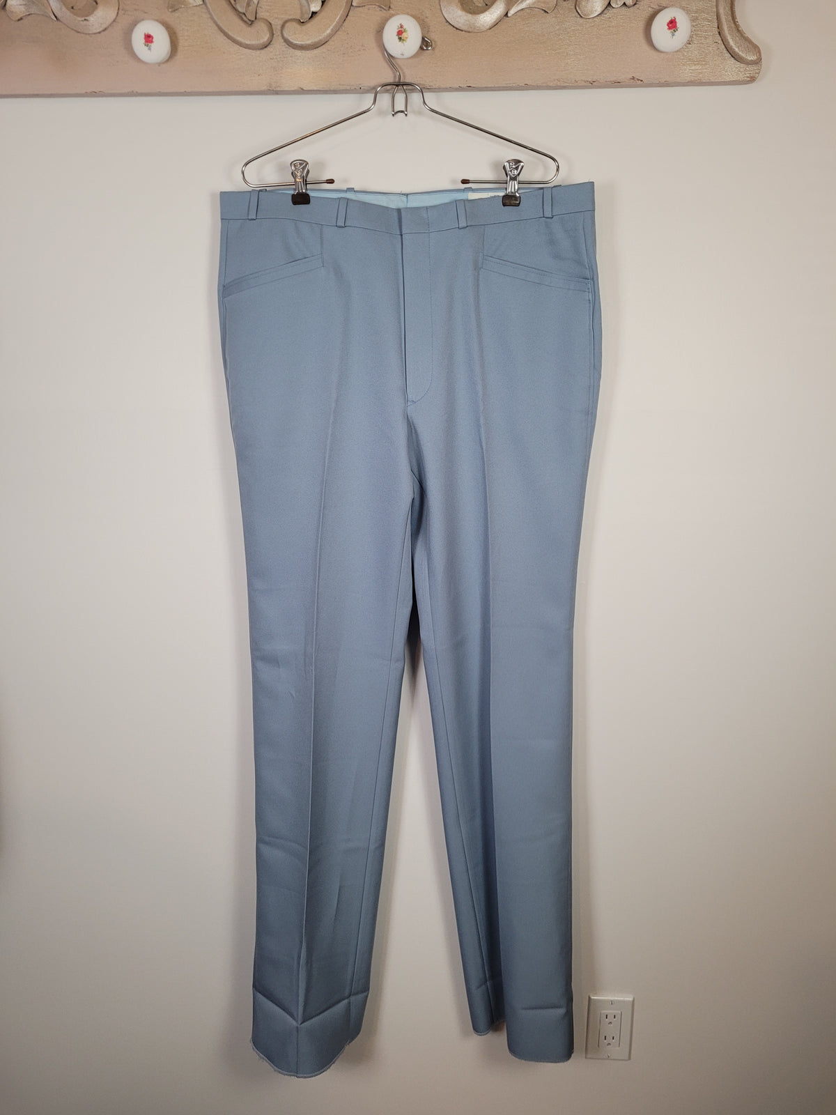 Deadstock Vintage 70s Blue Slacks