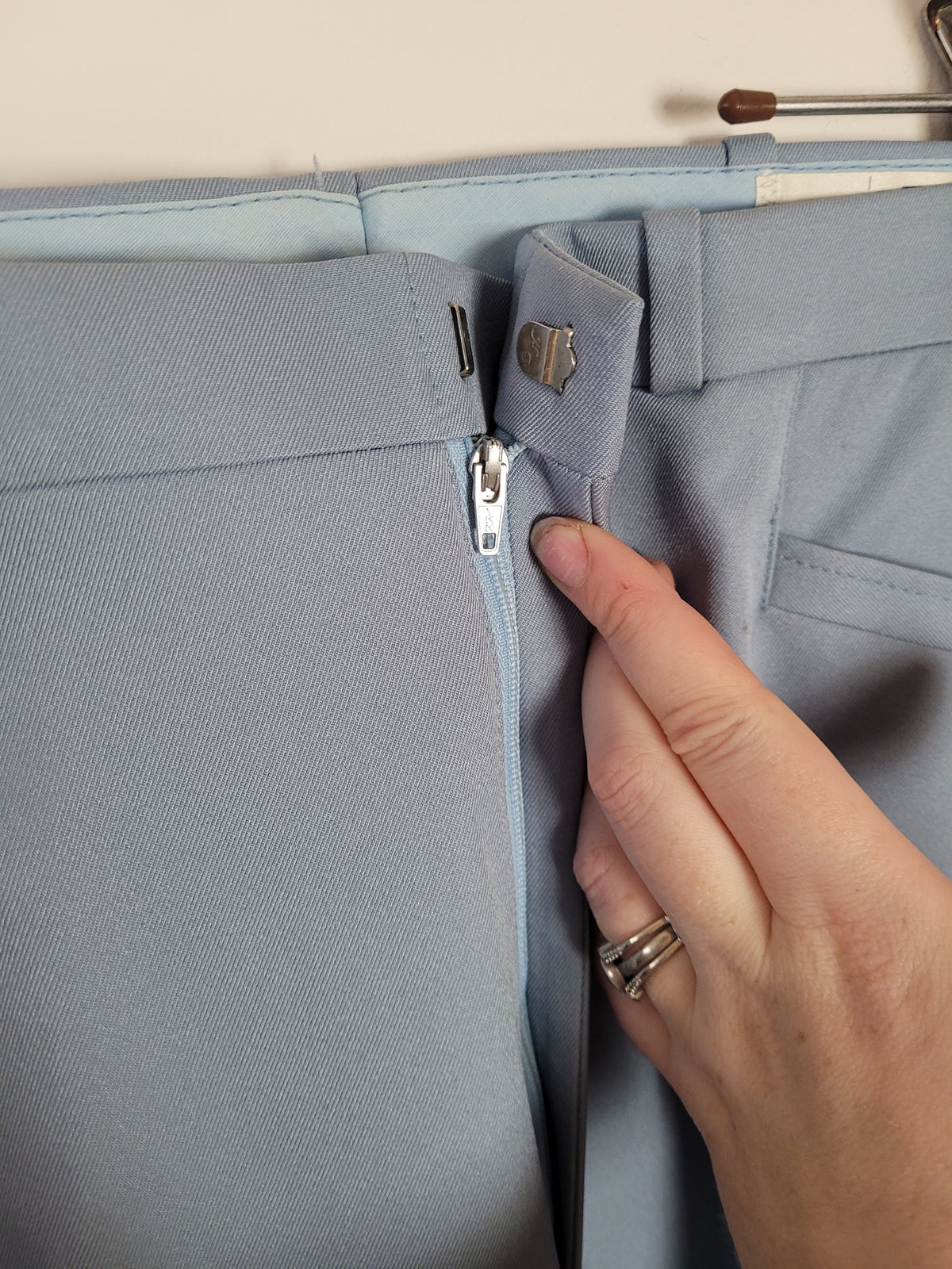 Deadstock Vintage 70s Blue Slacks