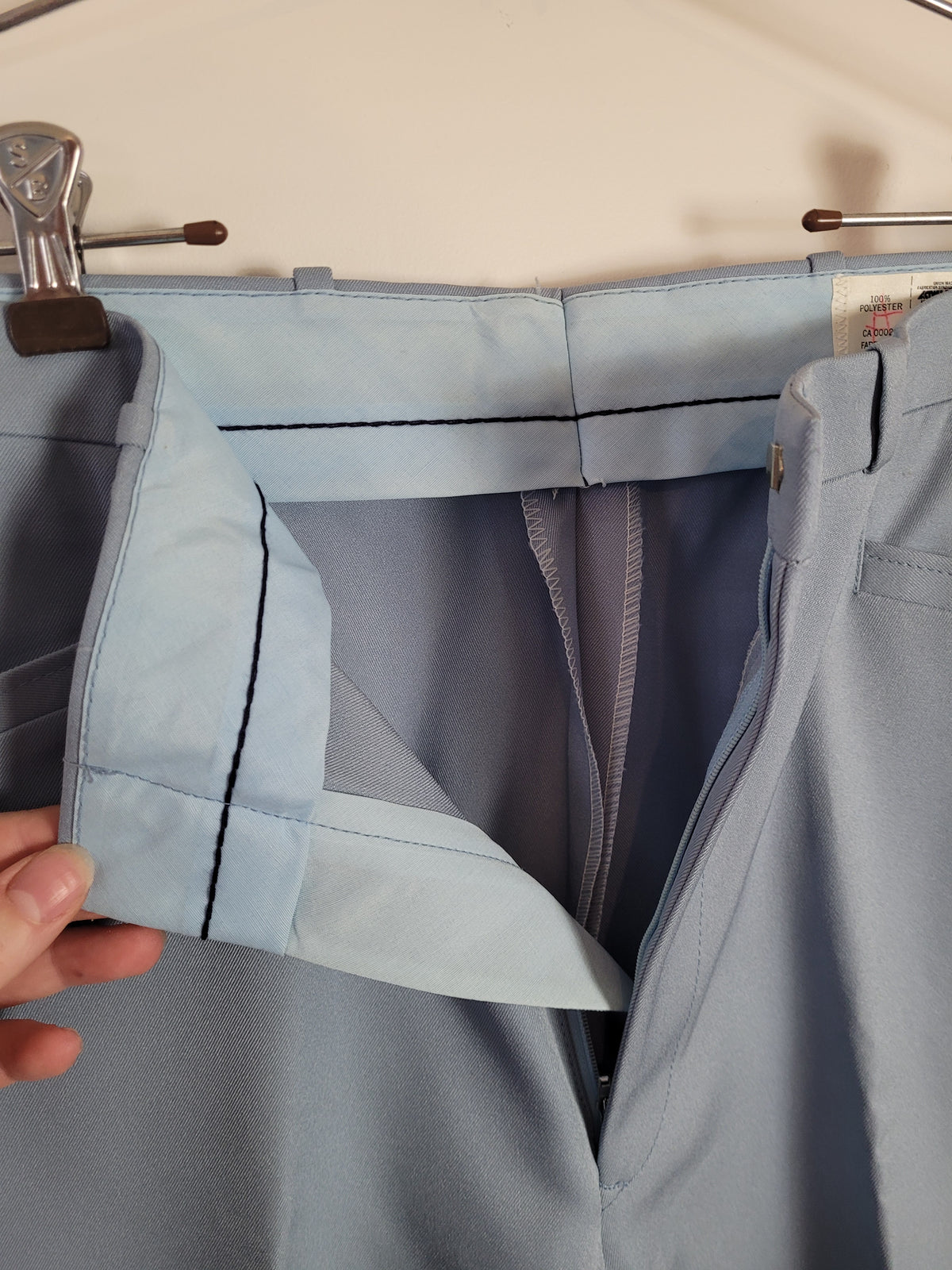 Deadstock Vintage 70s Blue Slacks
