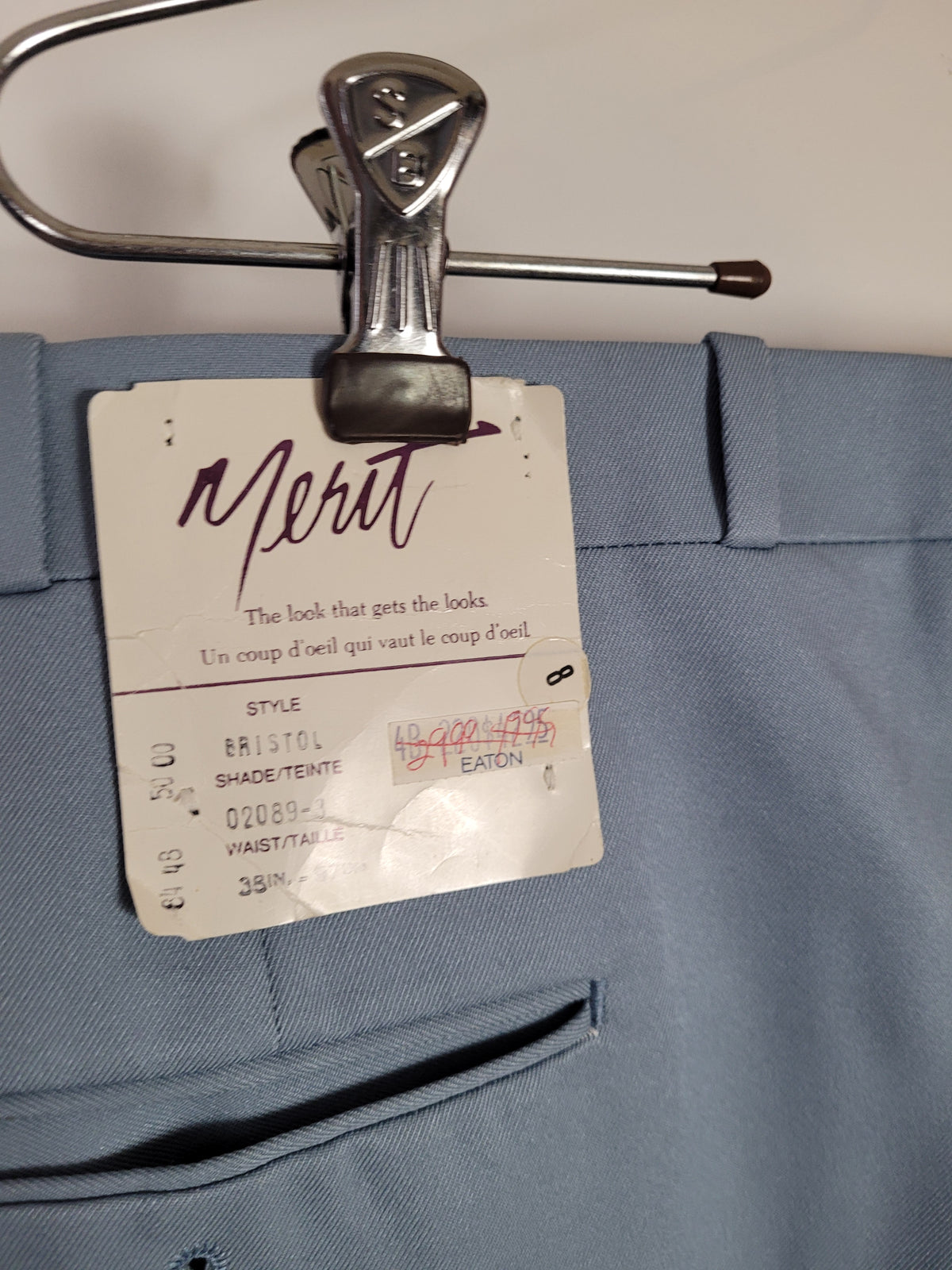 Deadstock Vintage 70s Blue Slacks