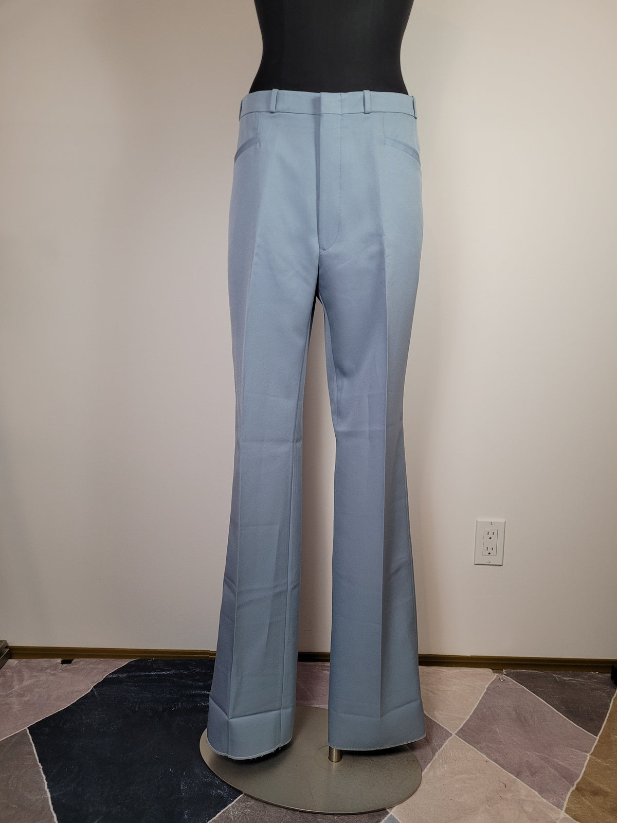 Deadstock Vintage 70s Blue Slacks