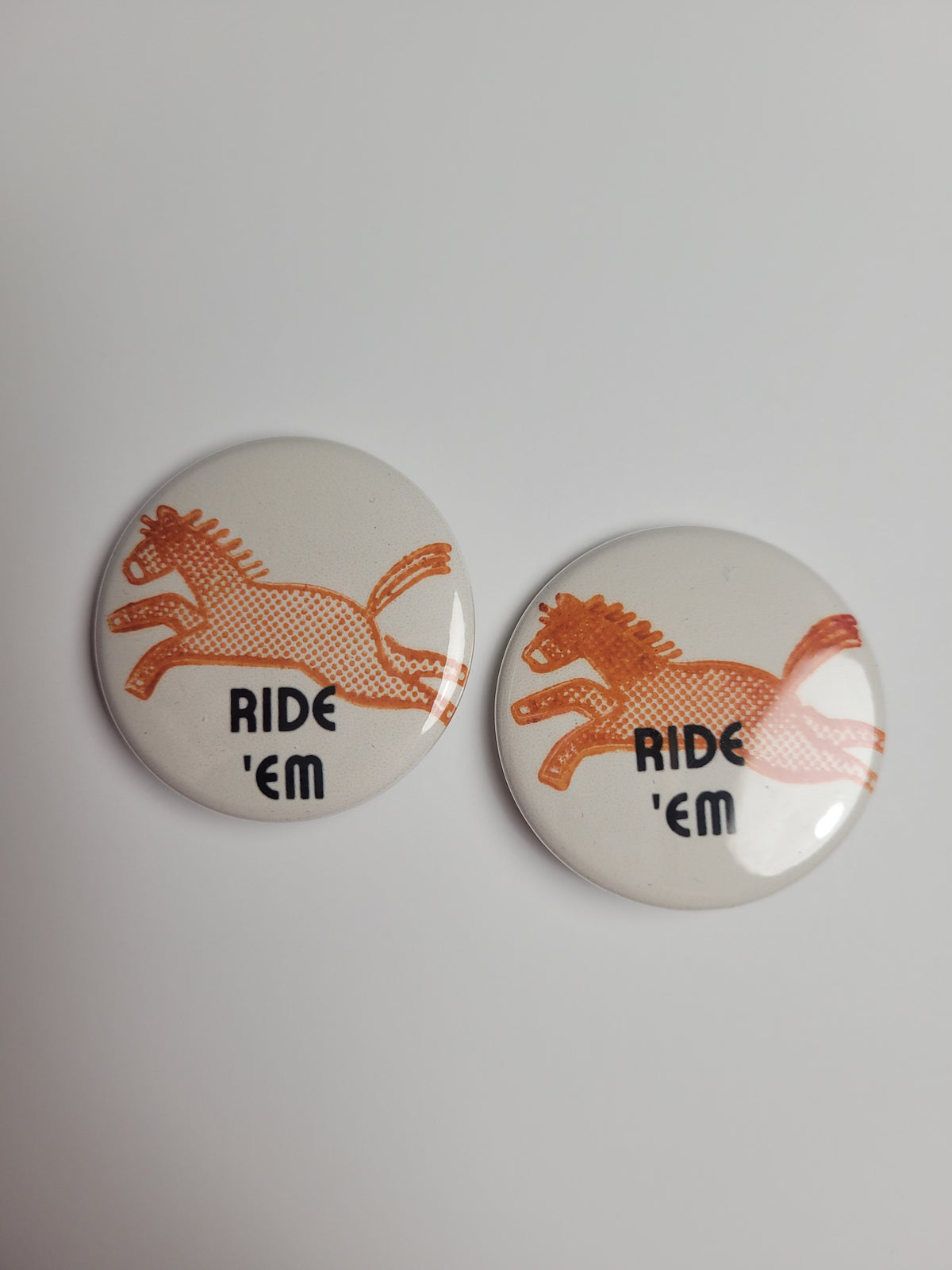 Hand Stamped Rodeo Badges