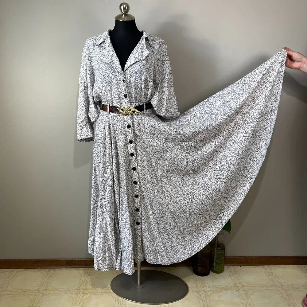 Oleg Cassini 1980s dress