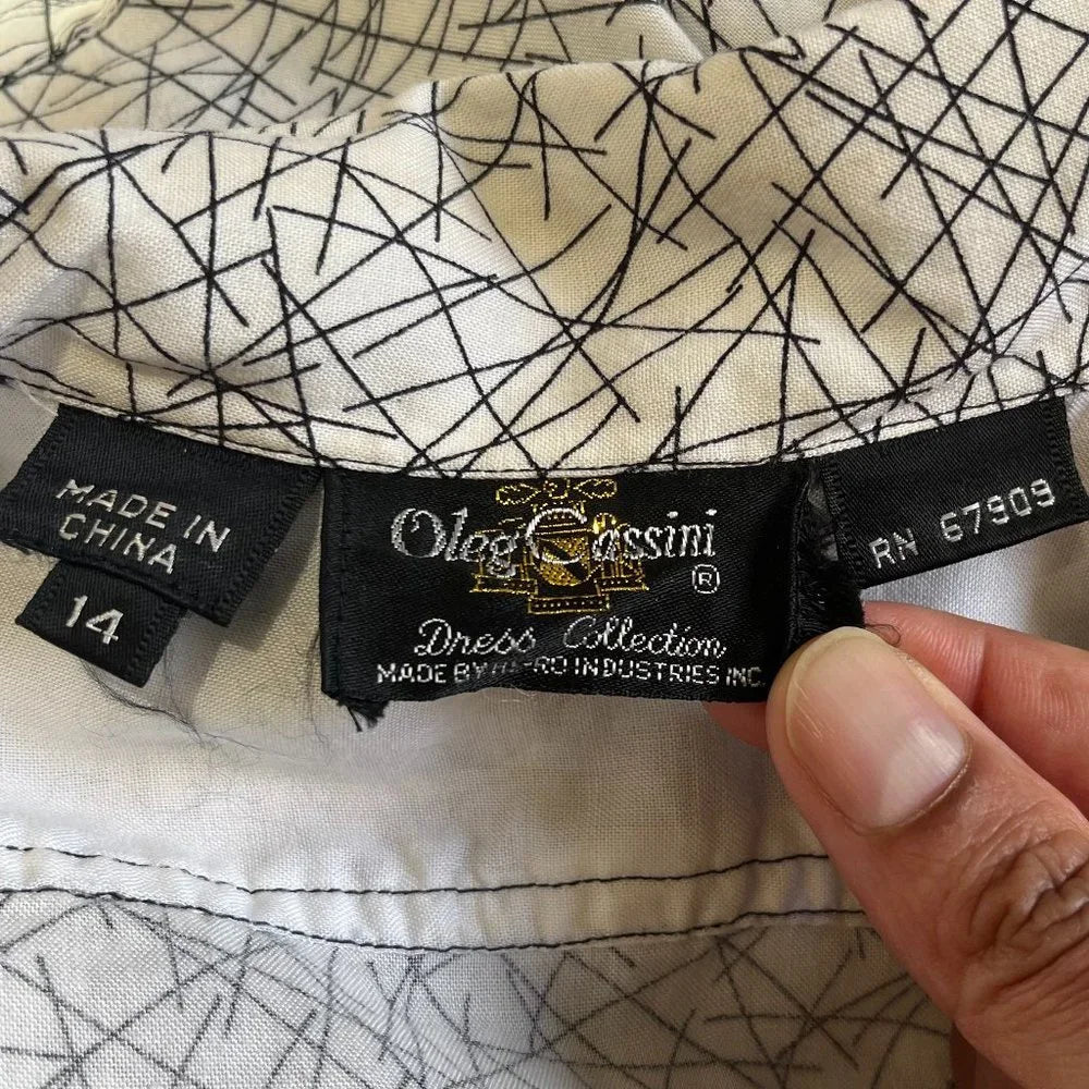 Oleg Cassini 1980s dress