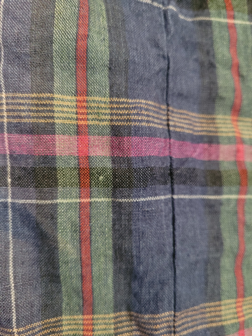 Vintage Talbots Irish Linen Plaid Skirt
