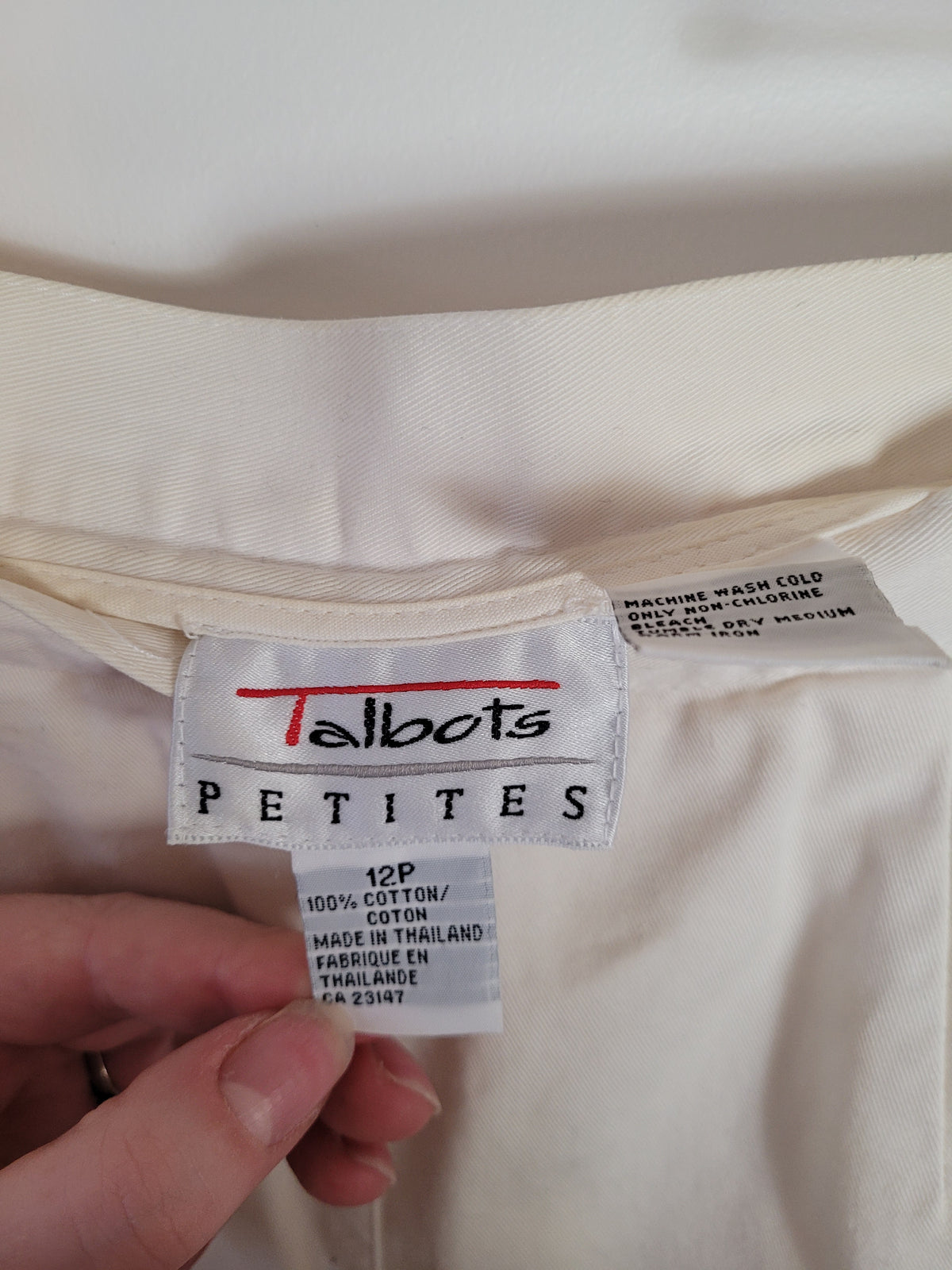 Vintage 90s Talbots White Slacks