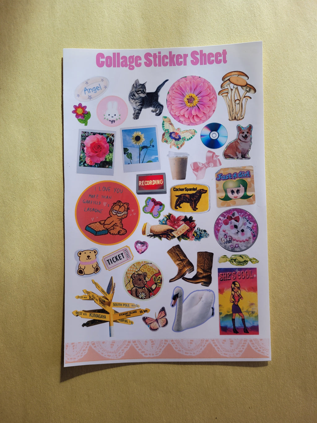 Collage Fun Sticker Sheet
