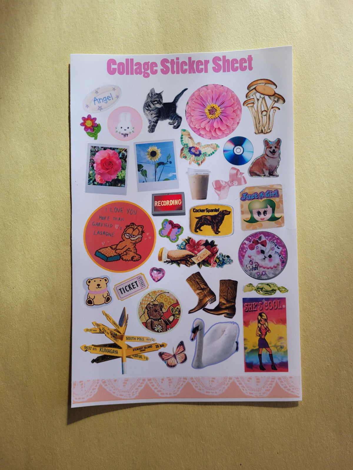 Collage Fun Sticker Sheet