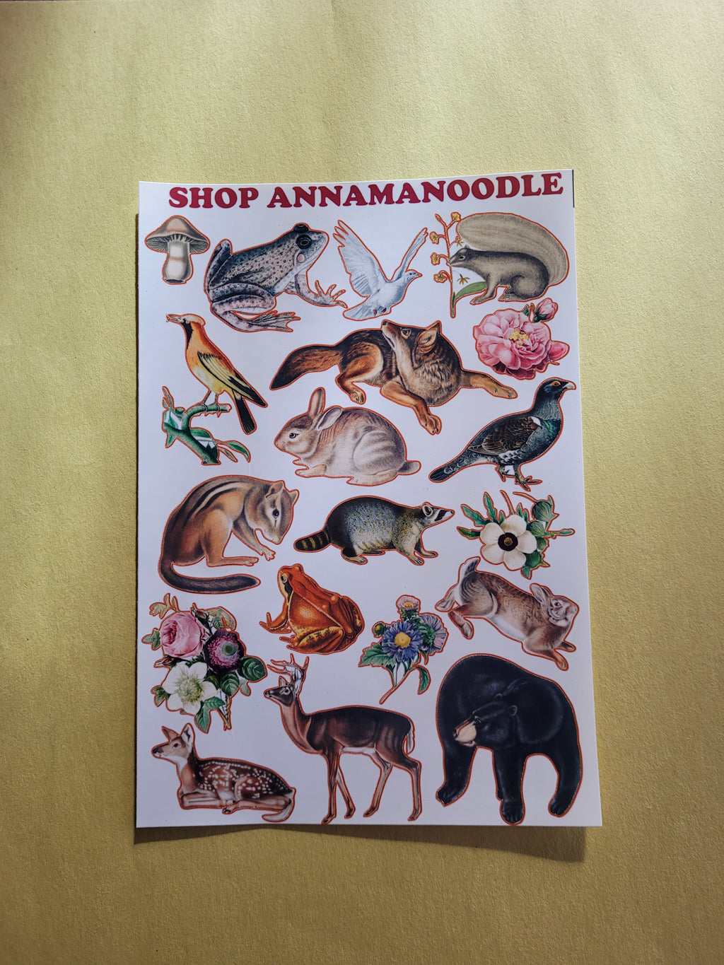 Animal Friends Sticker Sheet