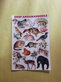 Animal Friends Sticker Sheet