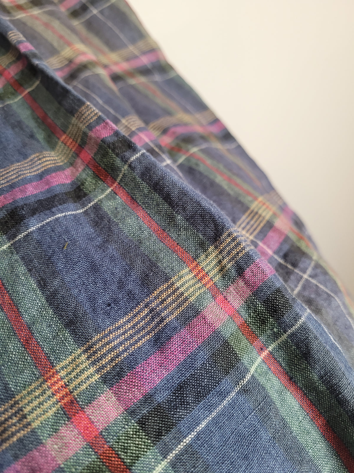 Vintage Talbots Irish Linen Plaid Skirt